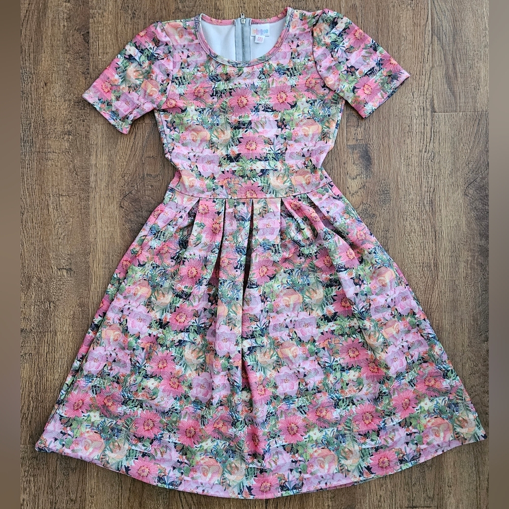 Pink Floral Midi Dress - Picture 4 of 13
